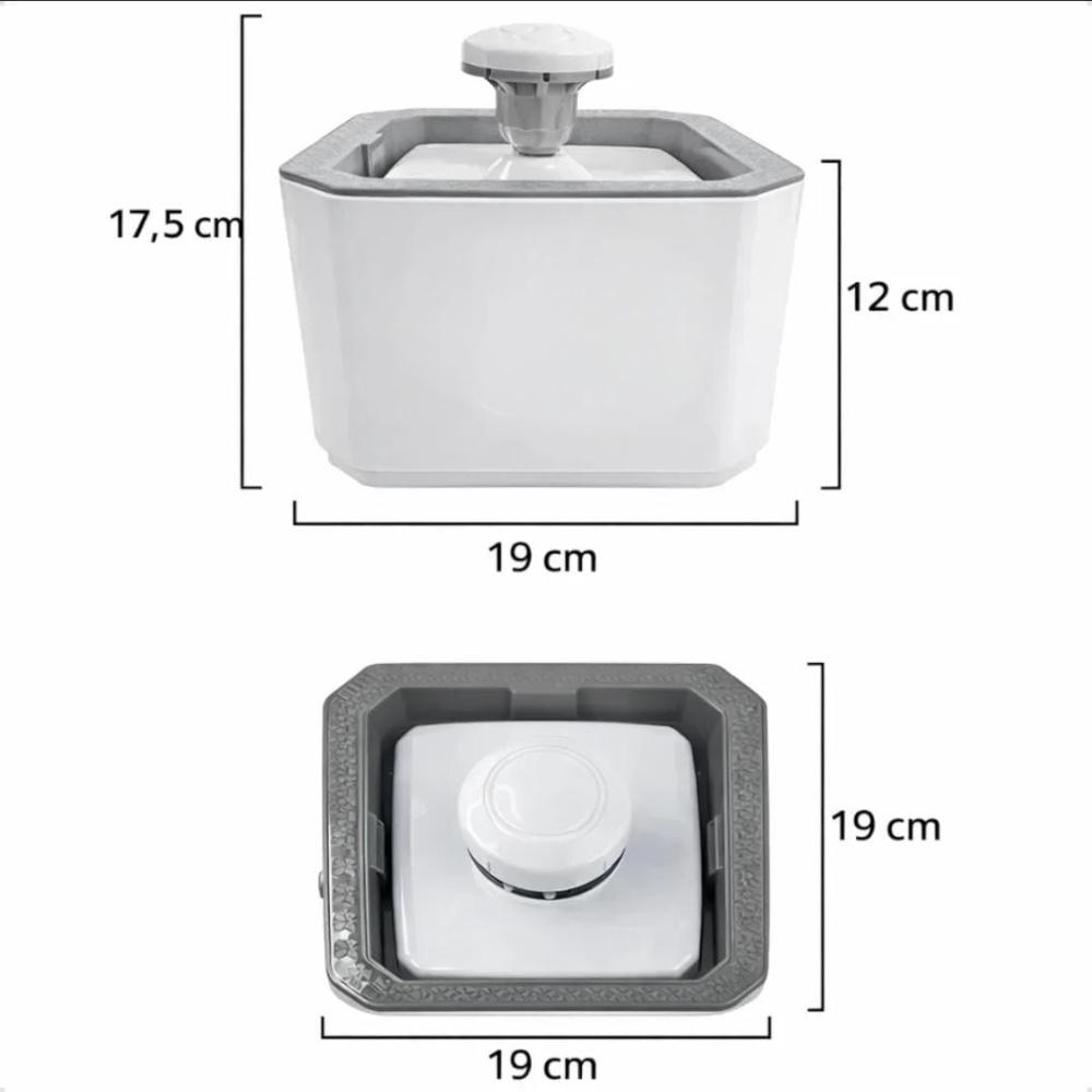 Fuente Hidratación Para Mascotas Blanco