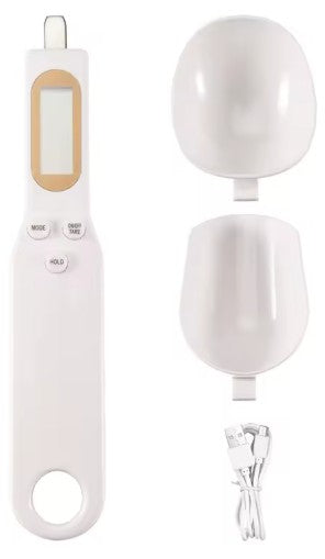 🥄 Báscula Cuchara Digital de Alta Precisión (con cuchara recambio y carga USB)